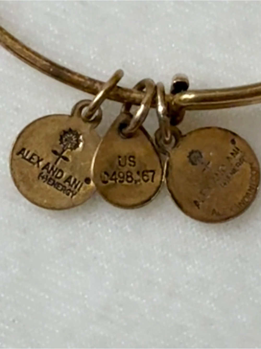 Alex and Ani Denver Broncos NFL Football Charm Bangle Rafaelian Gold - Picture 6 of 6